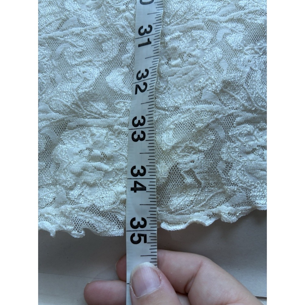 Vintage Magic Night By Cinema Etoile Sz M Lace Slip Cream Y2K Coquette - Picture 8 of 9